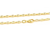 14k Yellow Gold 2.5mm Mariner 22 Inch Chain