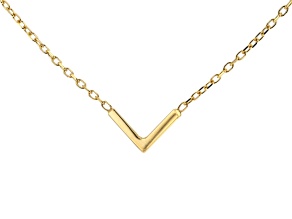 10k Yellow Gold Chevron Necklace