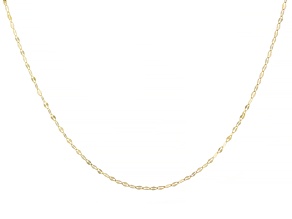 10k Yellow Gold 1.5mm Mirror Link Necklace