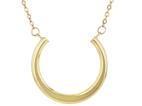 10k Yellow Gold Horseshoe Necklace
