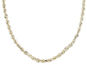 14k Yellow Gold Solid 2.3mm Rope Chain