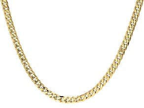 14k Yellow Gold 5.5mm Curb 18" Necklace