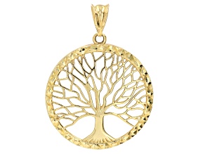 14k Yellow Gold Tree of Life Pendant