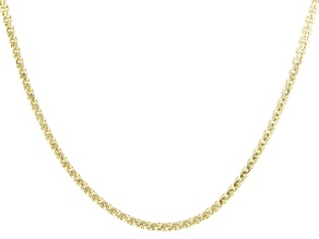 14k Yellow Gold 1.60mm Diamond Cut Box 20" Chain