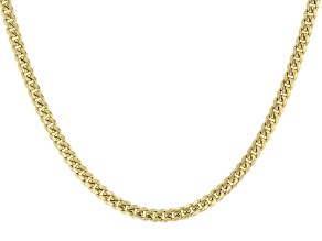 10k Yellow Gold 3.3mm Cuban 20" Chain