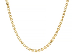 10k Yellow Gold 3.7mm Byzantine 20" Necklace