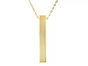 10k Yellow Gold Engravable 17-18" Necklace