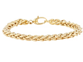 14K Yellow Gold Spiga Link Bracelet