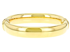 14k Yellow Gold Polished Electroform Bangle Bracelet