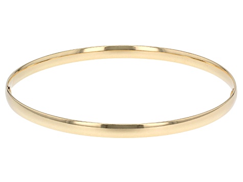 Splendido Oro™ Divino 14k Yellow Gold Ribbon Bangle Bracelet With A Sterling Silver Core