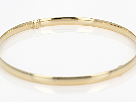 Splendido Oro™ Divino 14k Yellow Gold Ribbon Bangle Bracelet With A Sterling Silver Core