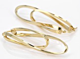 Splendido Oro™ Divino 14k Yellow Gold Ballerina Hoops With A Sterling Silver Core