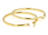 Splendido Oro™ 14k Yellow Gold High Polished 30mm Tube Hoop Earrings