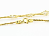 Splendido Oro™ 14K Yellow Gold Cubic Zirconia Crochet D'Tuscano 18" Necklace 7.85ctw
