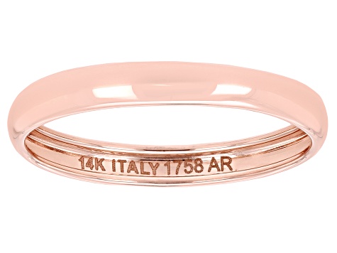 Splendido Oro™ 14k Rose Gold High Polished Band Ring
