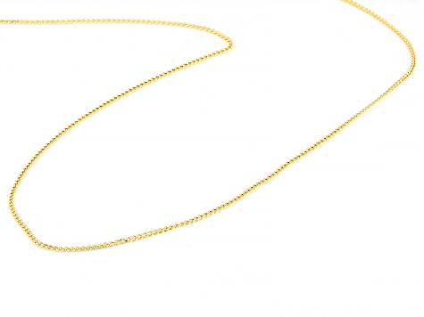 Splendido Oro™ 14K Yellow Gold Baby Curb Chain 18 Inch Necklace
