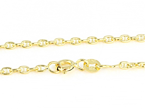 14k Yellow Gold Mariner Chain 20 inch Necklace