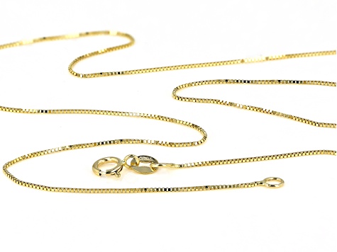 Splendido Oro™ 14K Yellow Gold Etruscan Box Chain 18 Inch Necklace