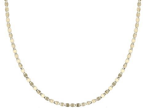 14K Yellow Gold Mirror Valentino 20-Inch Chain