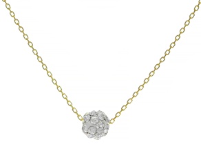 Splendido Oro™ 14K Yellow Gold Sparkle Bead 18 Inch Cable Chain Necklace