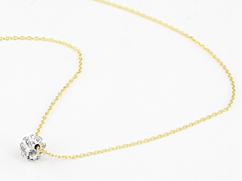 Splendido Oro™ 14K Yellow Gold Sparkle Bead 18 Inch Cable Chain Necklace