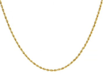 Picture of 18K Yellow Gold 1.6MM Laser-Cut Rope 20 Inch Chain