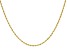 18K Yellow Gold 1.6MM Laser-Cut Rope 20 Inch Chain