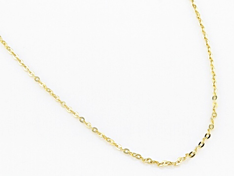 14K Yellow Gold 0.8MM Double Rolo Brillante Chain