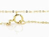 14K Yellow Gold 0.8MM Double Rolo Brillante Chain