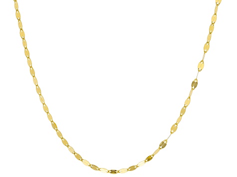 18K Yellow Gold Mirror Valentino Chain - GS110A | JTV.com