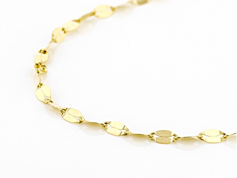 18K Yellow Gold Mirror Valentino Chain