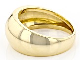 18K Yellow Gold 10.4MM High Polish Dome Ring