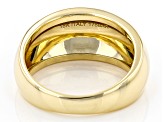 18K Yellow Gold 10.4MM High Polish Dome Ring