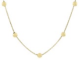 14K Yellow Gold Bead Station Necklace