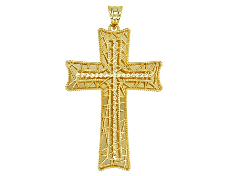 14K Yellow Gold Florence Tessuti Cross