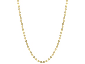 14K Yellow Gold 2.8MM Mirror Link Chain