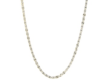 Picture of 14K Yellow Gold and 14K White Gold Over 14K Yellow Gold 2.5MM Starburst Chain