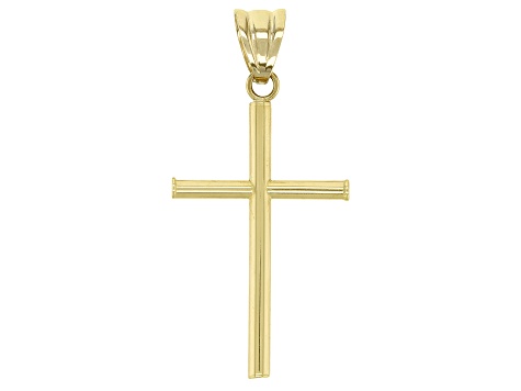 18K Yellow Gold Cross Pendant