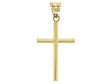 18K Yellow Gold Cross Pendant - GS146 | JTV.com