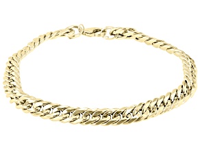 14K Yellow Gold Wave Grumetta Link Bracelet