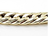 14K Yellow Gold Wave Grumetta Link Bracelet