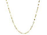 Splendido Oro™ 14k Yellow Gold Paperclip & Valentino Station Link Chain