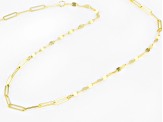 Splendido Oro™ 14k Yellow Gold Paperclip & Valentino Station Link Chain