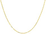 14k Yellow Gold Paperclip Link 20 Inch Chain