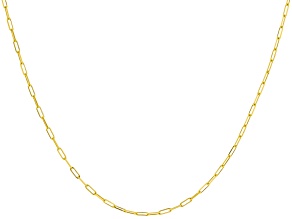 14k Yellow Gold Paperclip Link 24 Inch Chain