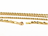 14K Yellow Gold Multi-strand Rope Necklace