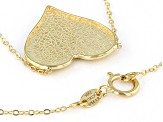 14K Yellow Gold Heart 18 Inch Necklace