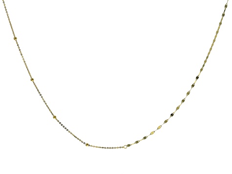 14k Yellow Gold Multi-link 18" Necklace