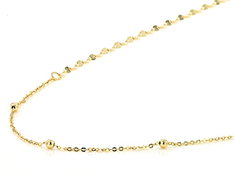 14k Yellow Gold Multi-link 18" Necklace