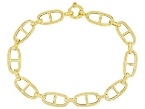 14K Yellow Gold Alternata Mariner Link Bracelet